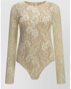 Zimmermann Lace Bodysuit - Natural