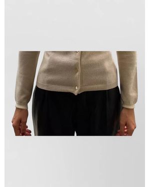 LA ROSE Cashmere Cardigan - White