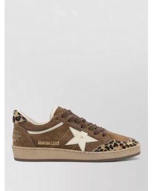 Golden Goose Leather Low-Top Trainers - Brown