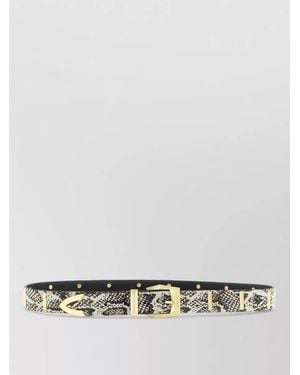Pinko Python Belt Adjustable Length Snake Print Studs - Multicolor