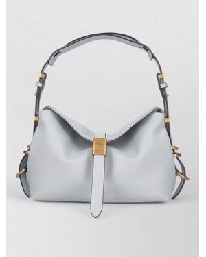 Pinko Shoulder Bag Adjustable Detachable Tone Hardware - Gray