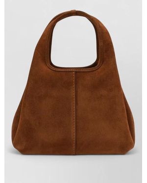 COACH Suede Tote Bag Detachable Strap - Brown