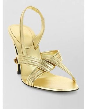 Versace Lamb Leather Sandals - Metallic
