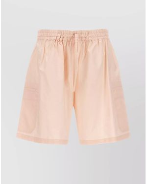 Studio Nicholson Elastic Waistband Lightweight Relaxed Fit Shorts - Natural
