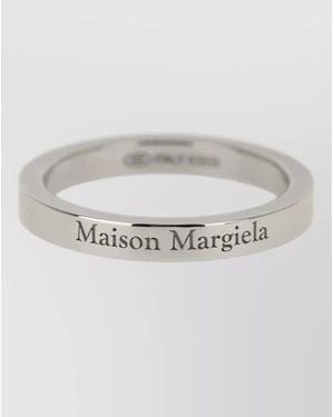 Maison Margiela Sterling Logo Ring - Grey