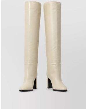 Jimmy Choo Leather Over-The-Knee Boots - White