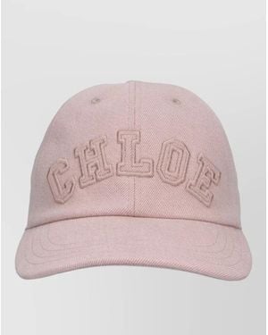 Chloé Casual Hat Curved Brim Street Style - Pink