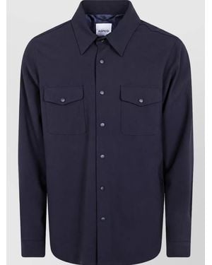 Aspesi Virgin Wool Shirt - Blue
