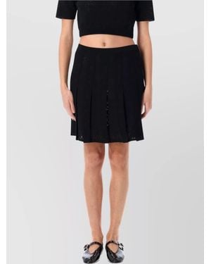 Givenchy Pleated Mini Skirt - Black