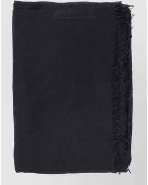 Rick Owens Wool Silk Cashmere Scarf - Black