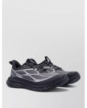 Hoka One One Camouflage Print Lace-Up Trainers - Blue