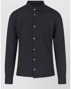 Zanone Cotton Casual Shirt - Blue