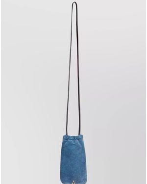 Jérôme Dreyfuss Leather Shoulder Bag - Blue