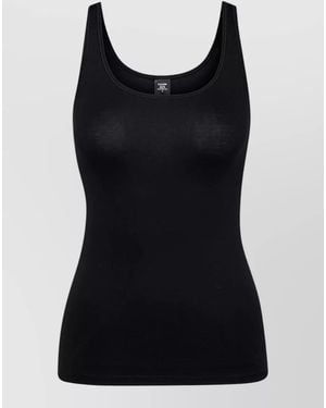 CALIDA Scoop Neckline Sleeveless Stretch Top - Black