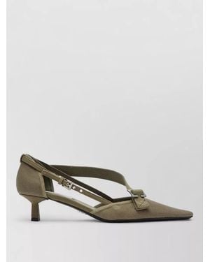 Prada Slingback Court Shoes Kitten Heel Pointed Toe - Multicolour