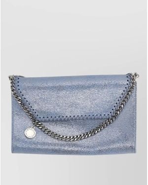 Stella McCartney Falabella Mini Wallet Chain Strap Design - Blue