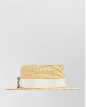 Roger Vivier Tres Vivier Fedora Hat - Natural