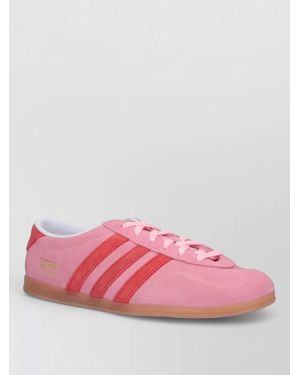adidas Low Top Trainers Suede Upper Contrast Stripes - Pink