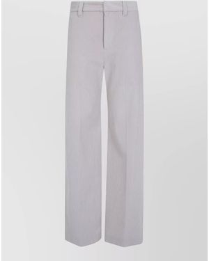 Brunello Cucinelli Cotton Wide-Leg Pants - White