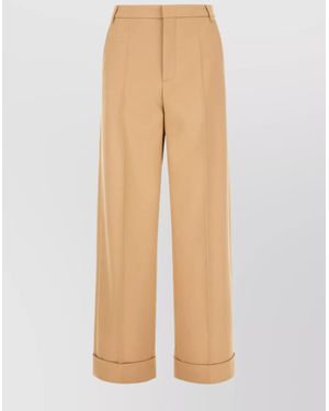 Valentino Garavani Wide-Leg Trousers - Natural