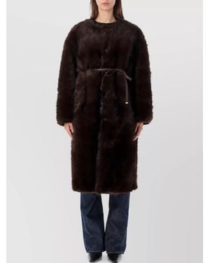 Urbancode Faux Fur Reversible Coat - Black