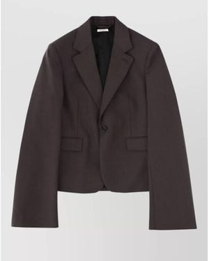 JW Anderson Tailored Jacket Buttoned Cuffs Flap Pockets - Black