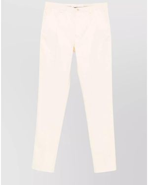 Incotex Regular-Fit Straight-Leg Trousers - White