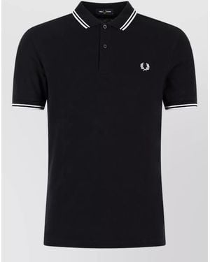 Fred Perry Cotton Piqué Polo Shirt - Black