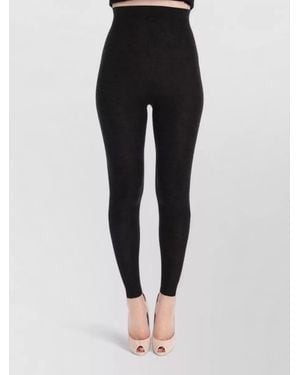 Dolce & Gabbana Cashmere High-Rise Leggings - Black