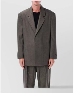 Fear Of God Virgin Wool Single-Breasted Blazer - Grey