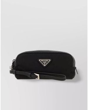 Prada Pouch Nylon Wrist Strap - Black