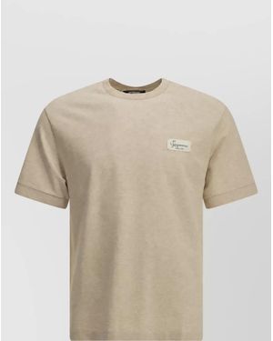 Jacquemus Cotton Crew-Neck T-Shirt - Natural