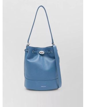 Zanellato Leather Bucket Bag - Blue