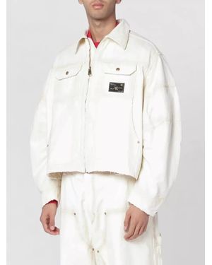 Willy Chavarria Cotton Zip Jacket - White