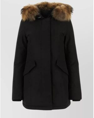 Woolrich Down Hooded Parka - Black