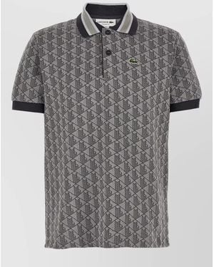Lacoste Paris City Polo Shirt Short Sleeves - Gray