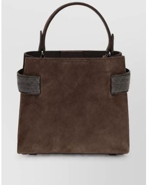 Brunello Cucinelli Na Leather Bucket Bag - Brown
