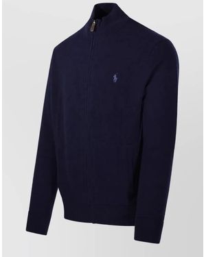 Ralph Lauren Wool Zip-Up Jacket - Blue