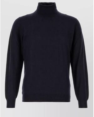 Fedeli Virgin Wool Sleeveless Sweater - Blue