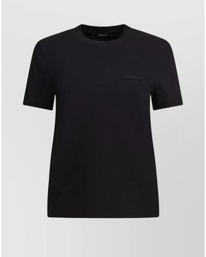 Jacquemus "Gros Grain" Short-Sleeved T-Shirt - Black