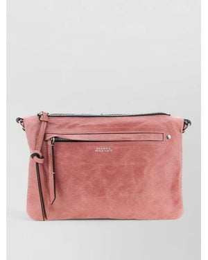 Isabel Marant Winna Calfskin Leather Crossbody Bag - Pink