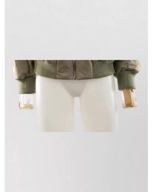 Bottega Veneta Quilted Bomber Jacket - Natural