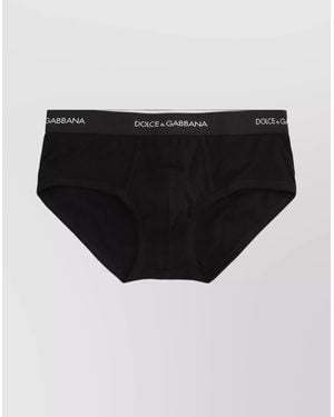Dolce & Gabbana Two Pack Cotton Briefs - Black