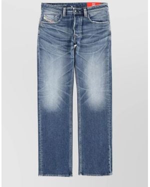 DIESEL Denim Jeans Belt Loops Contrast Stitching - Blue
