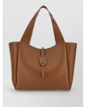 Hogan Shoulder Bag Shopper Top Handle Design - Brown