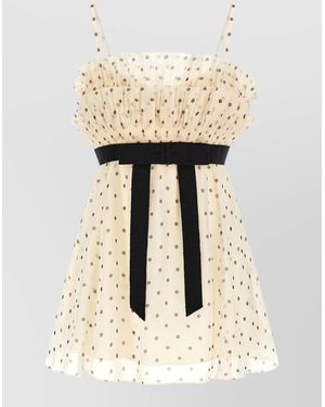 Zimmermann Polka-Dot Mini Dress - Natural