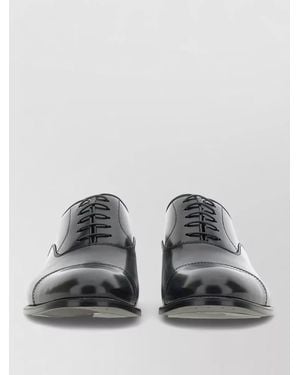Doucal's Calf Leather Cap Toe Oxford Shoes - Gray