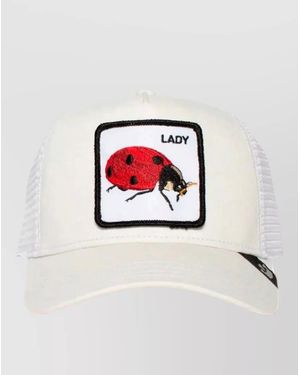 Goorin Bros Ladybug Curved Brim Cap Mesh Back - White