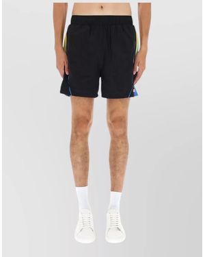 CASABLANCA Football Windbreaker Beach Shorts Above Knee - Blue
