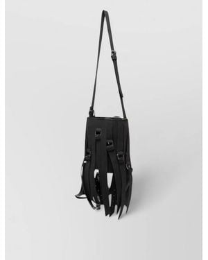 La Milanesa Sally Shoulder Crossbody Bag Buckle Design - White